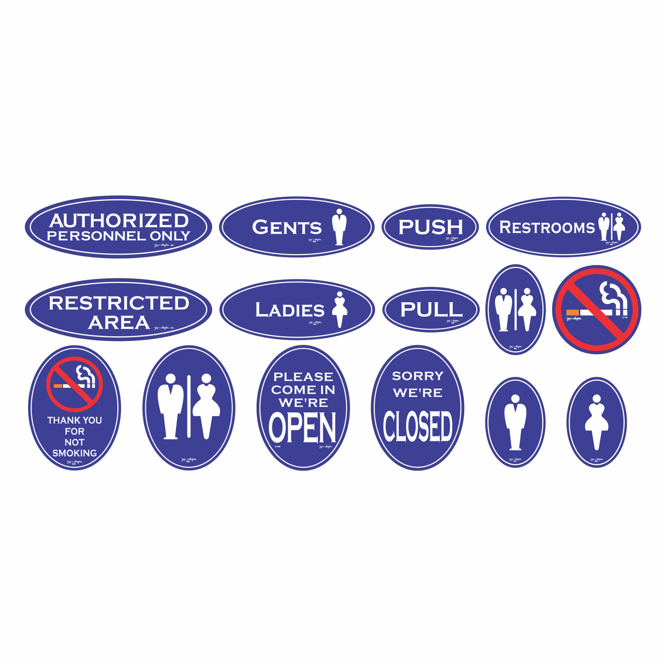 Acrylic Signage - Oval Series