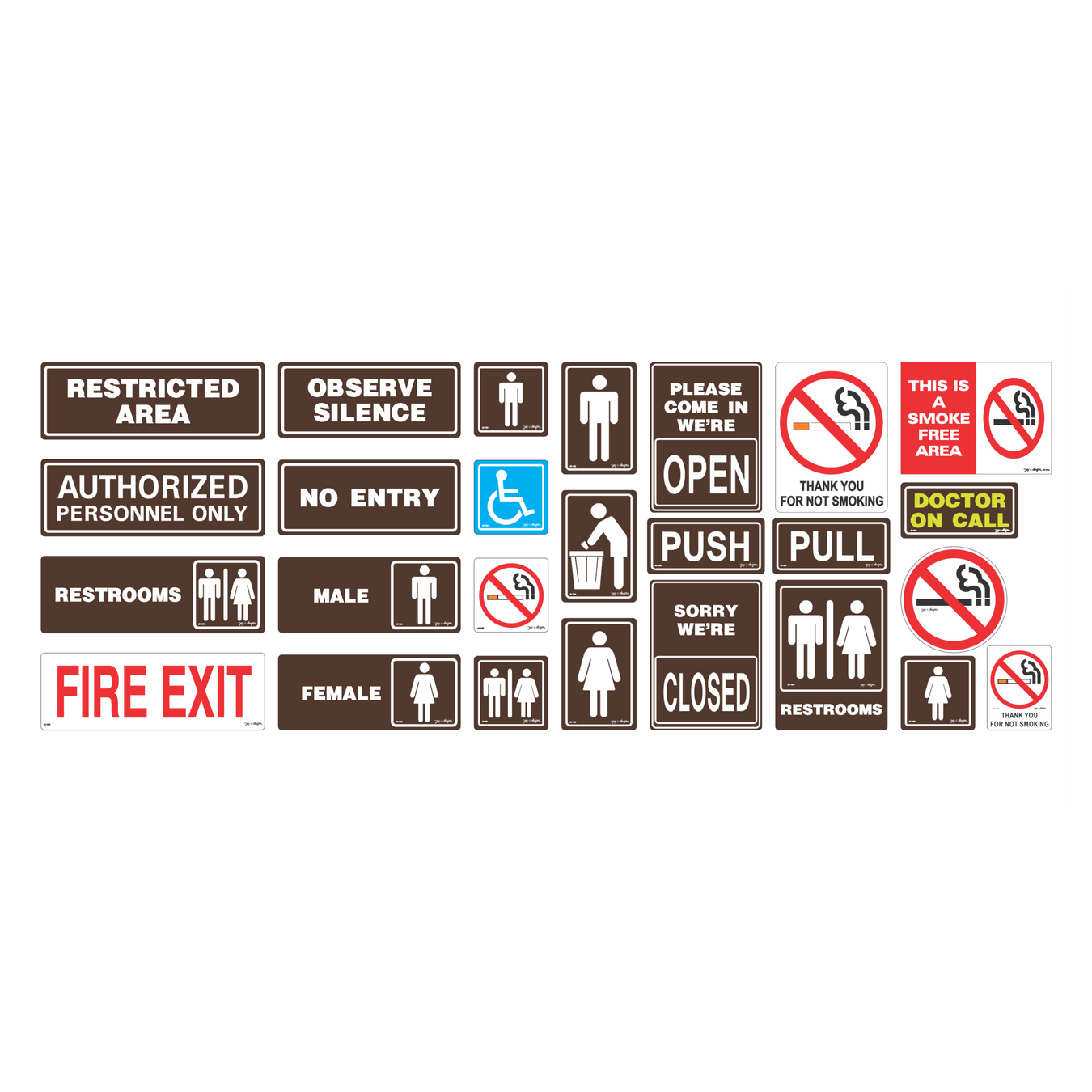 Acrylic Signage- Rectangular Series