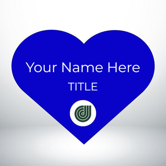 Blue Nametag Heart