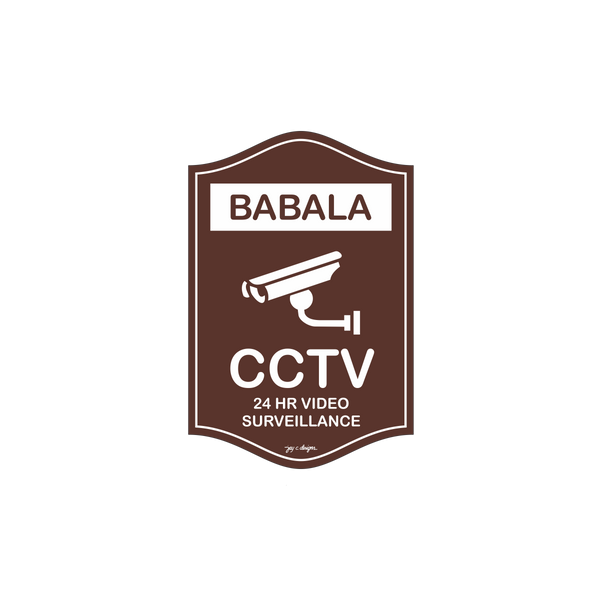 Acrylic Pinoy Signs - Babala CCTV