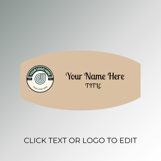 Beige Customized Acrylic Nametag Philippines 