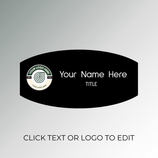 Black Customized Acrylic Nametag Philippines 