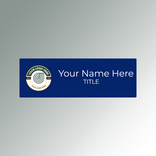 Blue High quality acrylic nametag