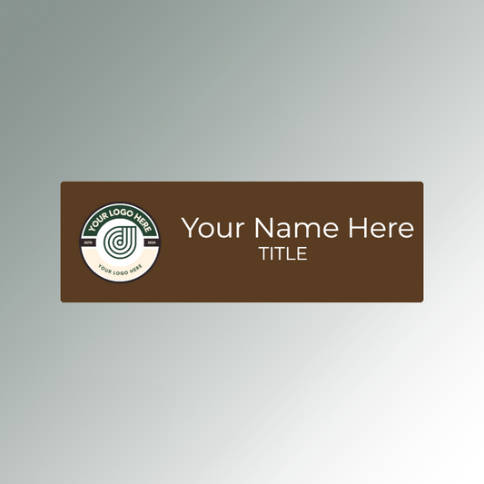 Brown High quality acrylic nametag