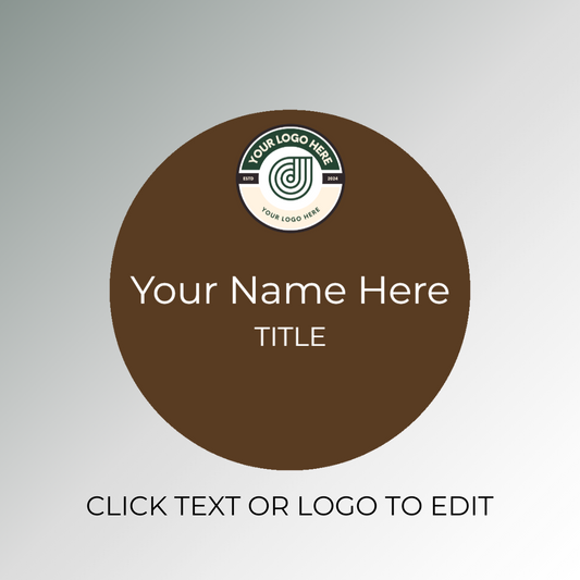 Brown Personalized Nametag