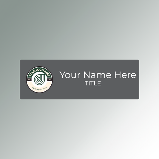 Gray High quality acrylic nametag