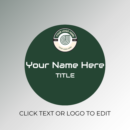 Green Personalized Nametag