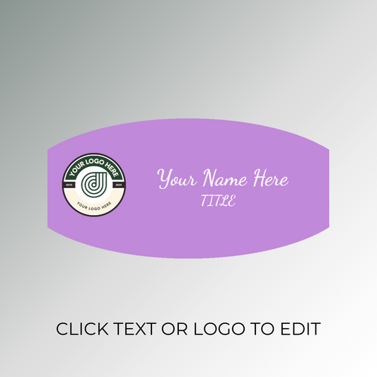 Lavender Customized Acrylic Nametag Philippines 