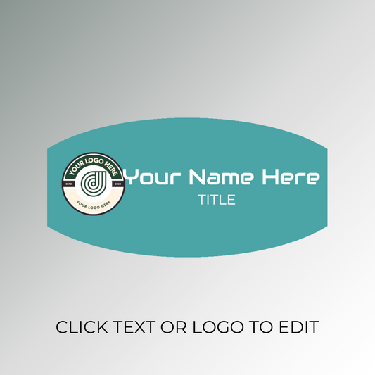 Teal Customized Acrylic Nametag Philippines 