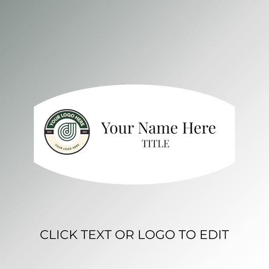 White Customized Acrylic Nametag Philippines 