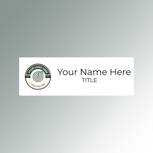 White High quality acrylic nametag