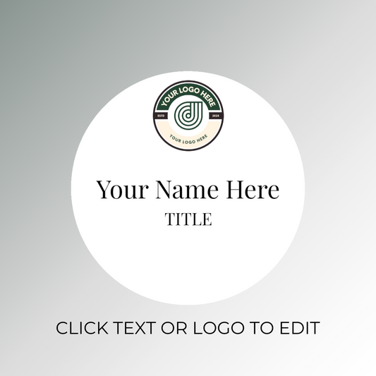 White Personalized Nametag