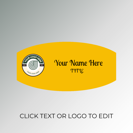 Yellow Customized Acrylic Nametag Philippines 