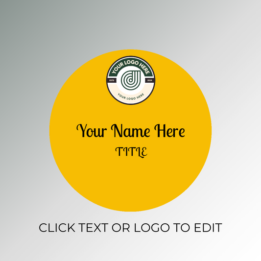 Yellow Personalized Nametag