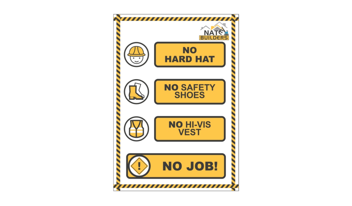 1078 Vinyl Safety Sign (42.0cm x 59.4cm x 3.0mm)