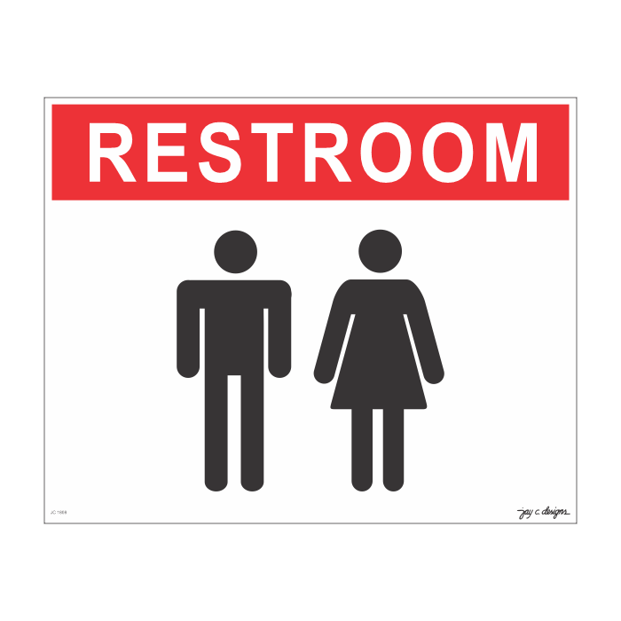 Restroom signage – Jay C. Designs