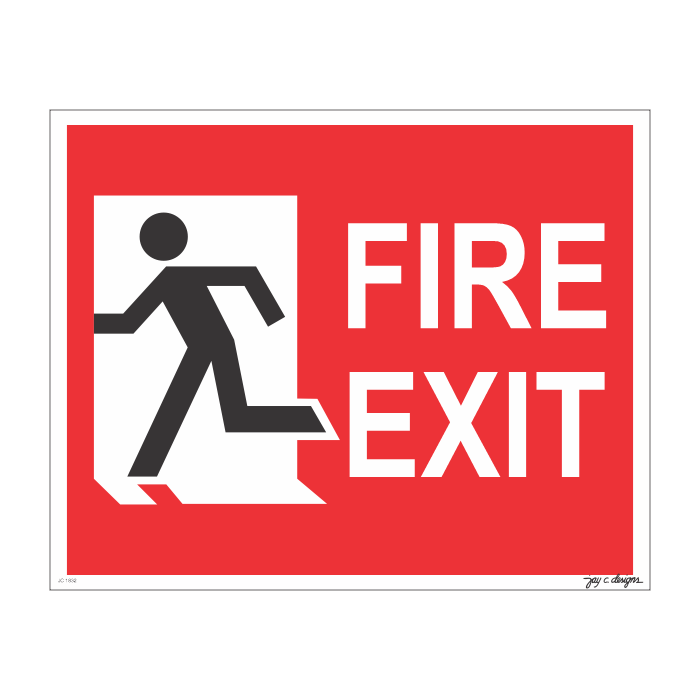 1832 Fire Exit - 8.0in x 10.0in x 1.5mm