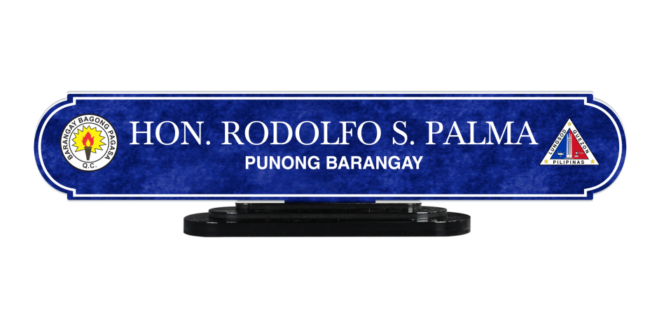 barangay table namesign