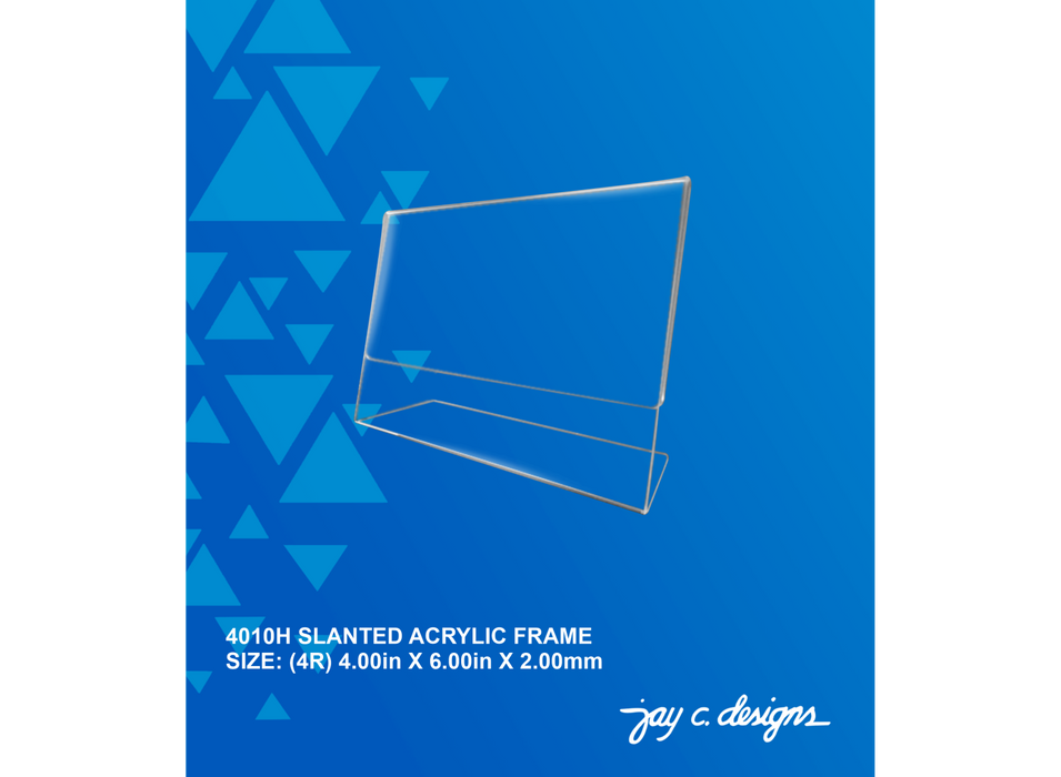 4010H Acrylic Slanted Frame (4.0in x 6.0in x 2.0mm)