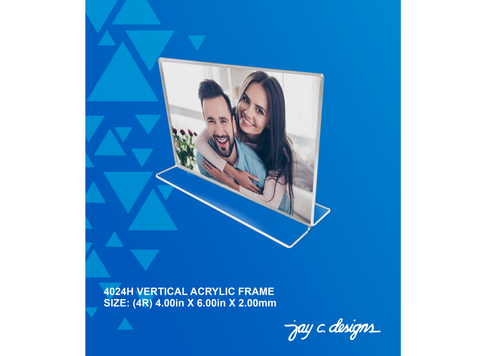 4024H Acrylic Vertical Frame (4.0in x 6.0in x 2.0mm)