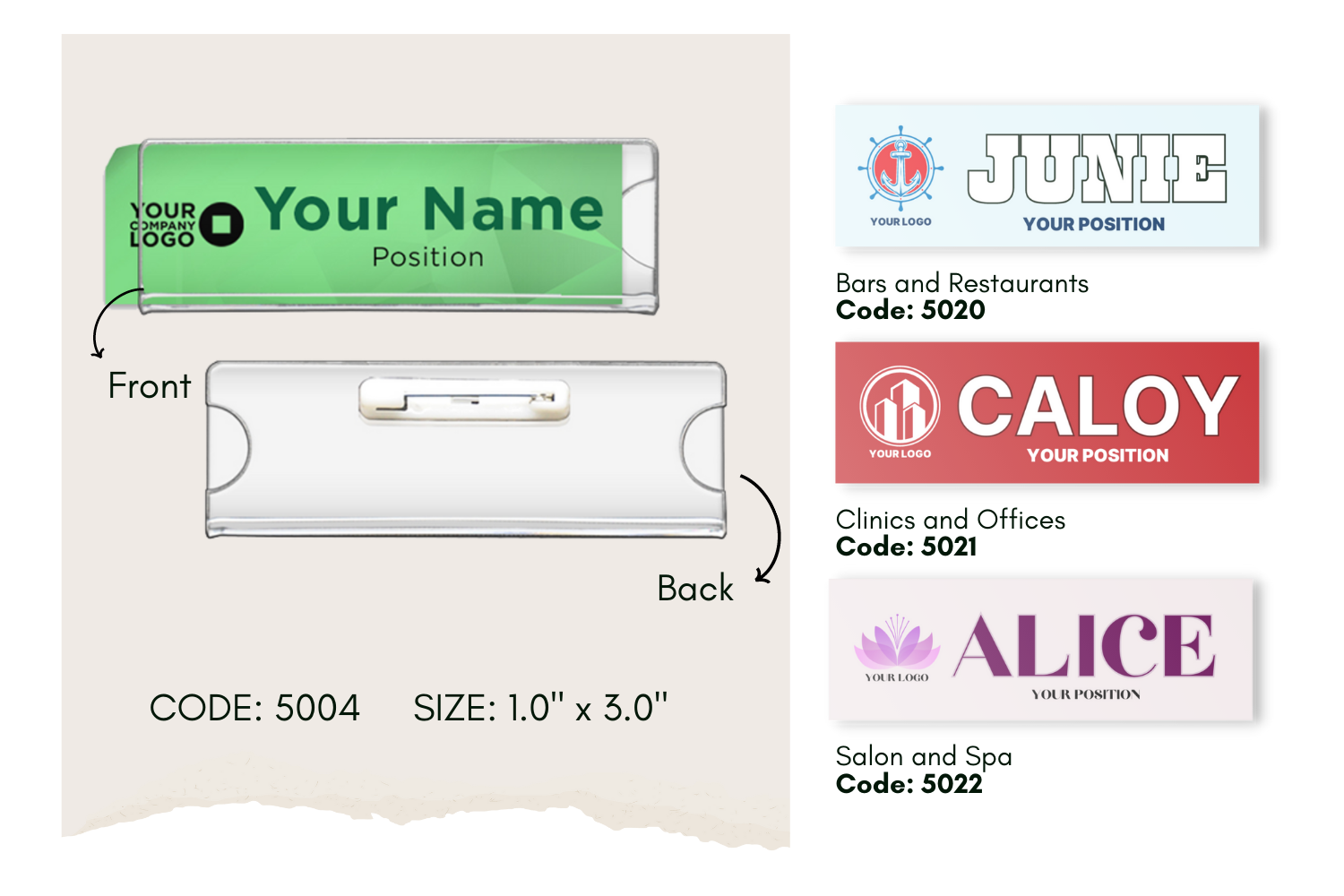 Acrylic Nameplate – Jay C. Designs