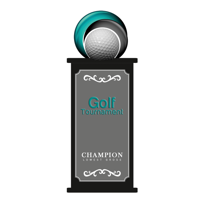 Acrylic Golf Trophy 7002