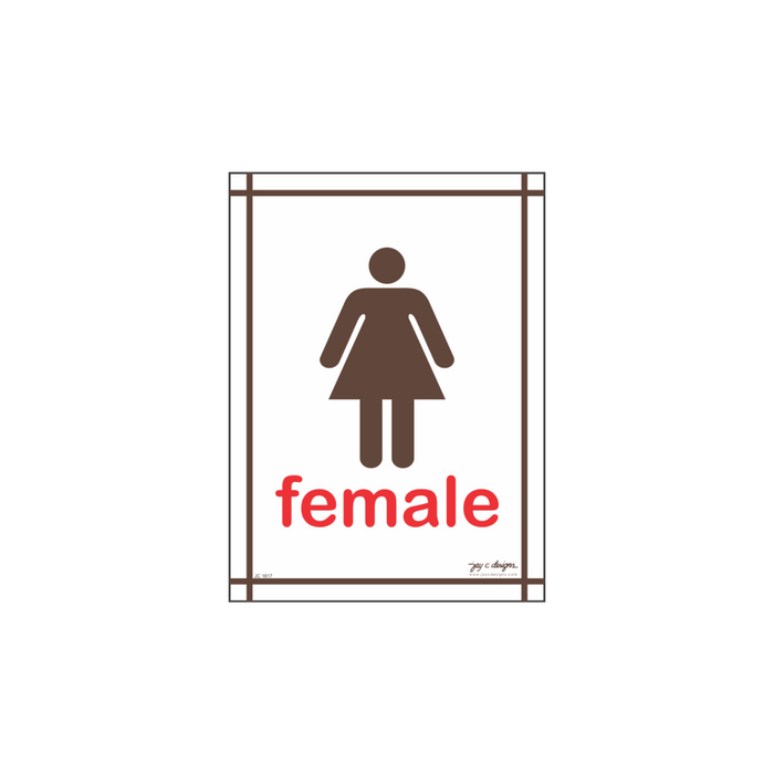 Female Restroom Acrylic Sign