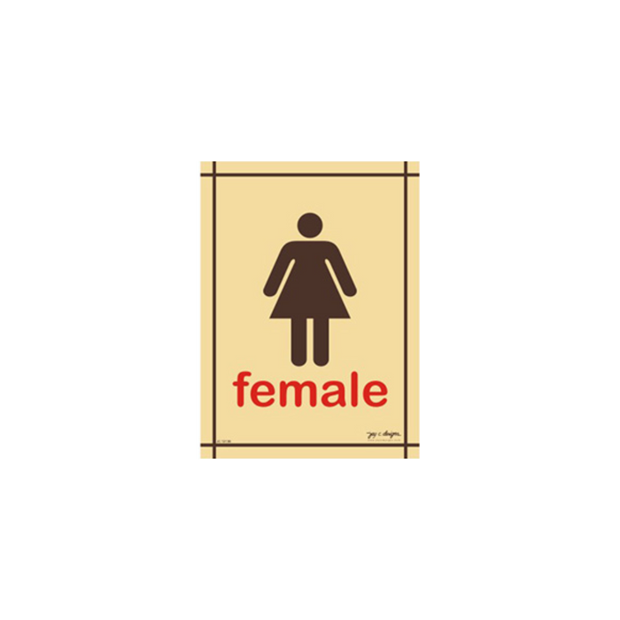 Female Restroom Acrylic Sign