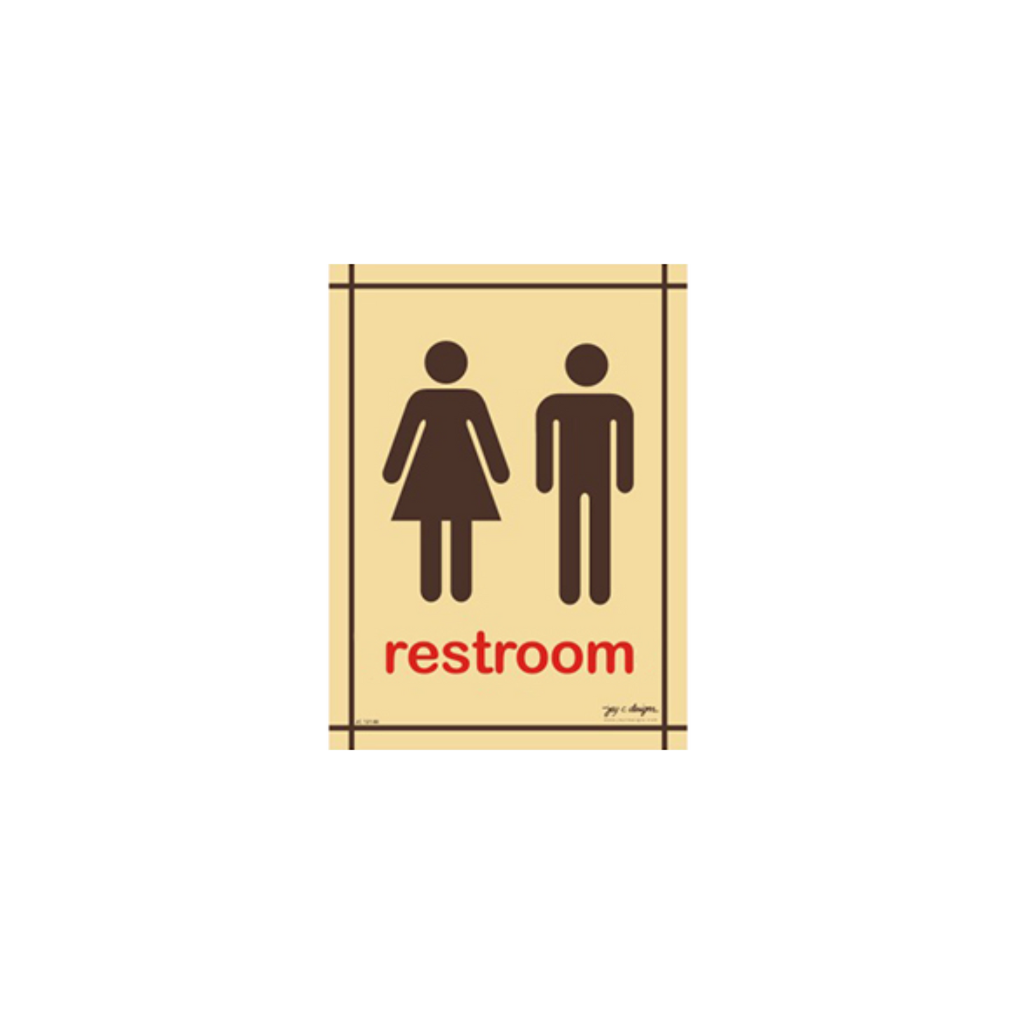 Male/Female Restroom Signage