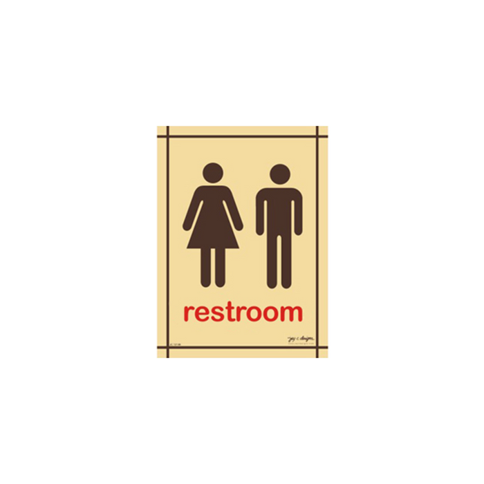 Male/Female Restroom Signage