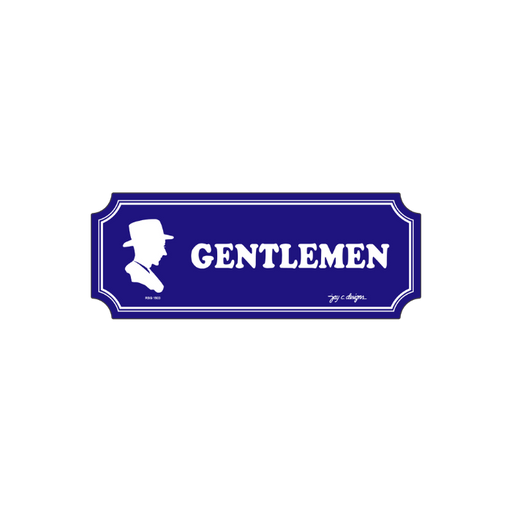 Gentlemen Restroom Acrylic Signage