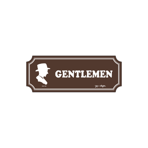 Gentlemen Restroom Acrylic Signage