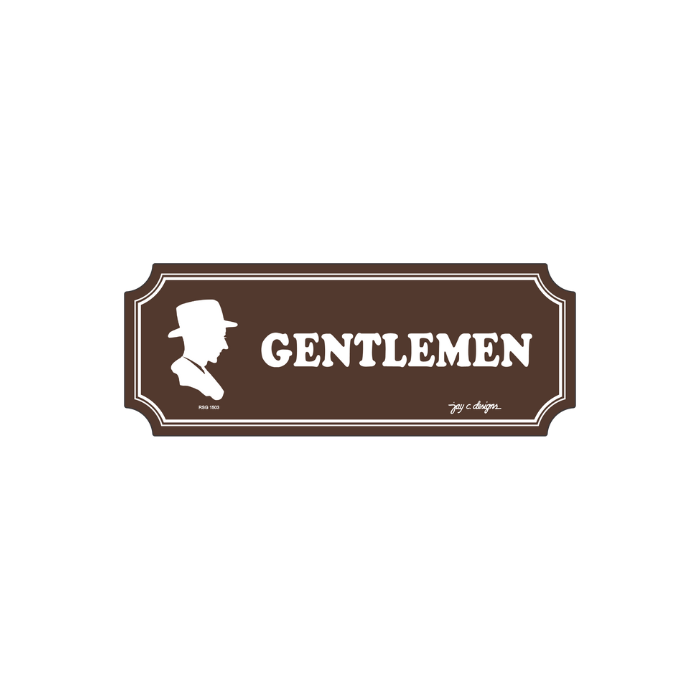 Gentlemen Restroom Acrylic Signage