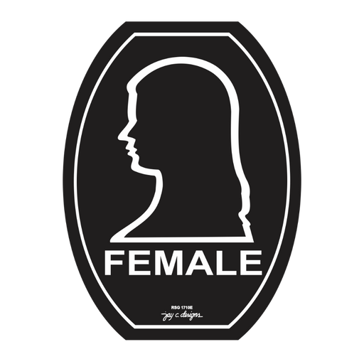 Female Acrylic Restroom Signage