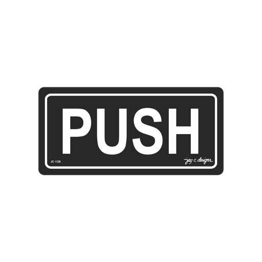 Push Acrylic Signage