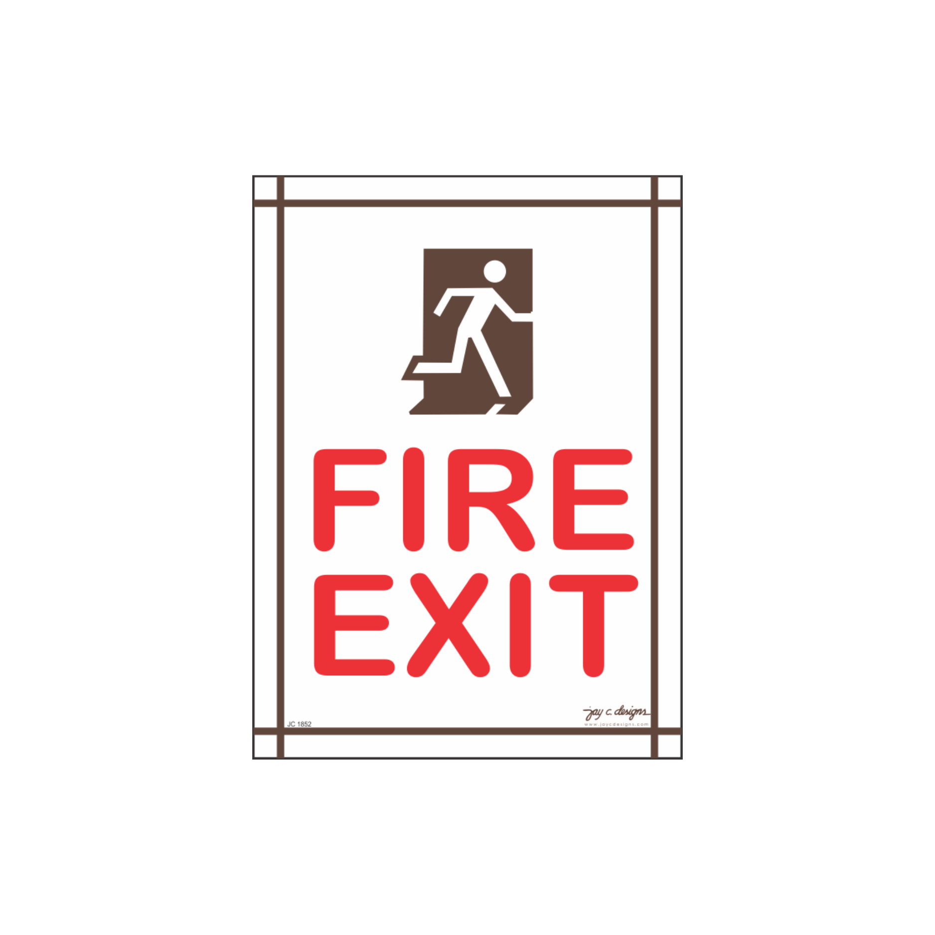 Fire Exit Acrylic Signage