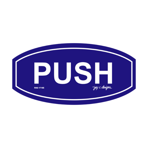 Push Acrylic Signage