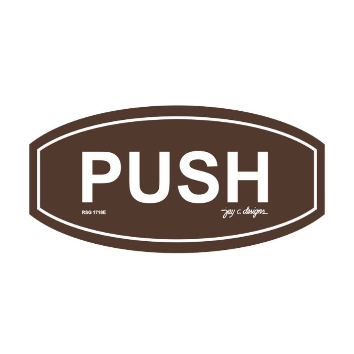 Push Acrylic Signage