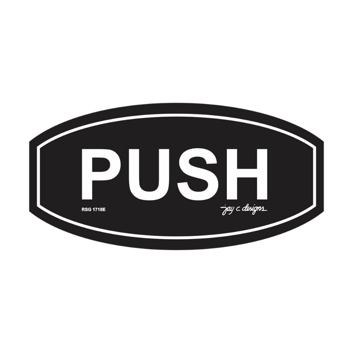 Push Acrylic Signage