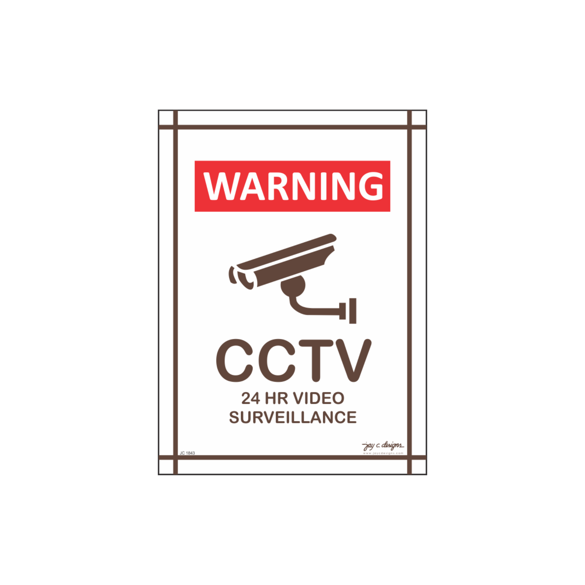 CCTV Acrylic Signage