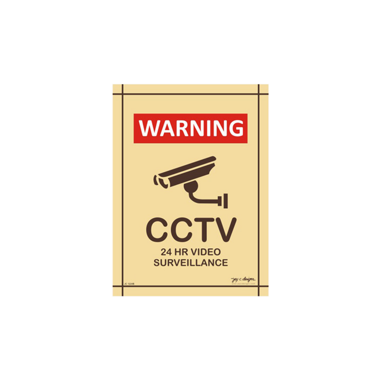 CCTV Acrylic Signage