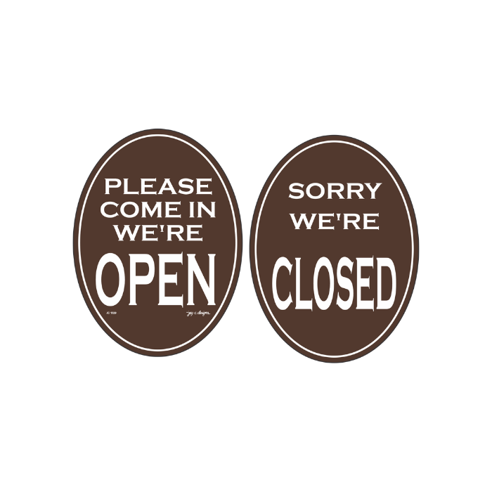 Open/Closed Acrylic Signage