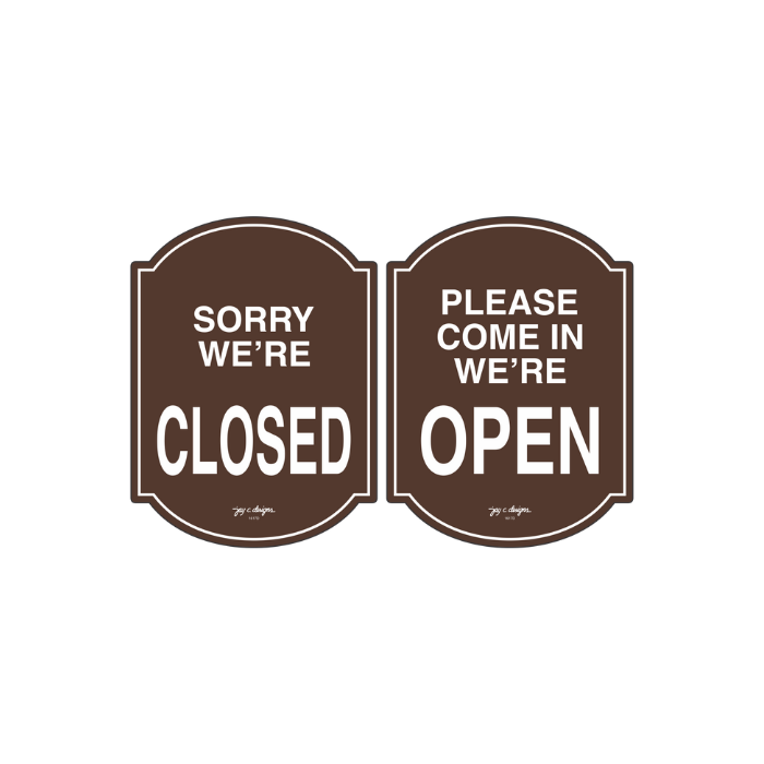 Open/Closed Acrylic Signage