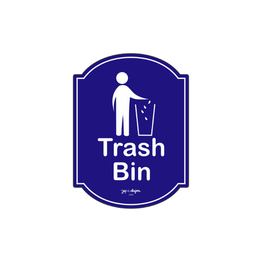 Trash Bin Acrylic Signage