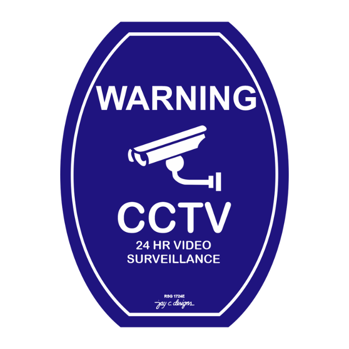 CCTV Acrylic Signage