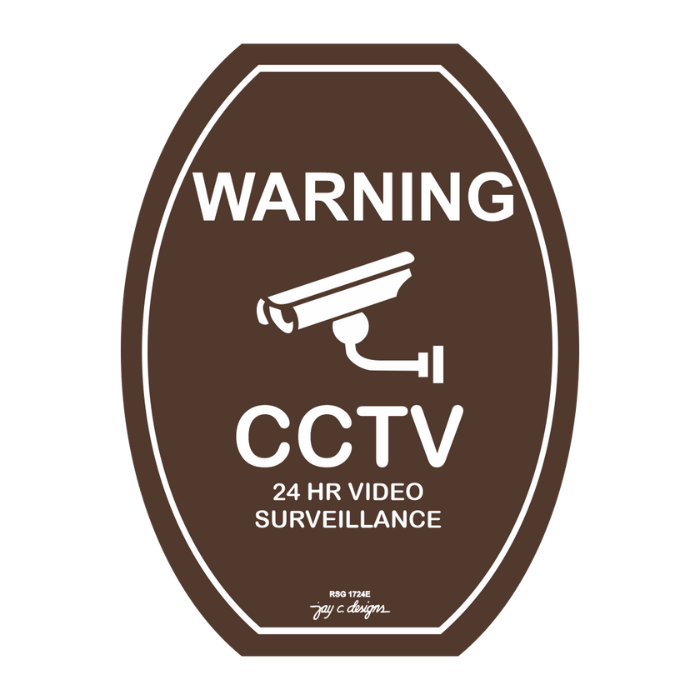 CCTV Acrylic Signage