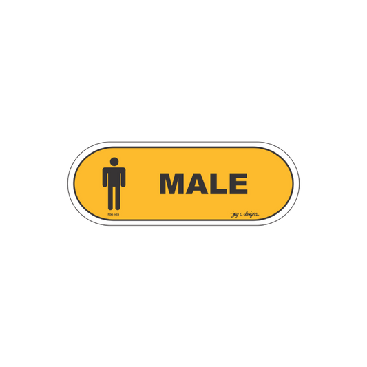 Male Restroom Acrylic Signage