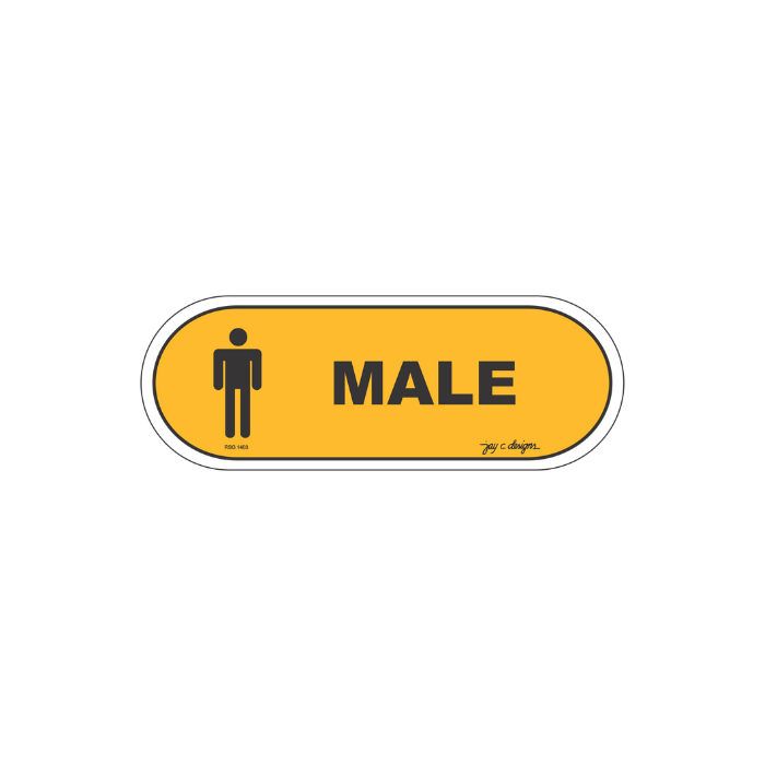 Male Restroom Acrylic Signage