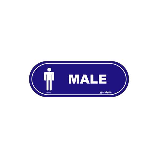 Male Restroom Acrylic Signage