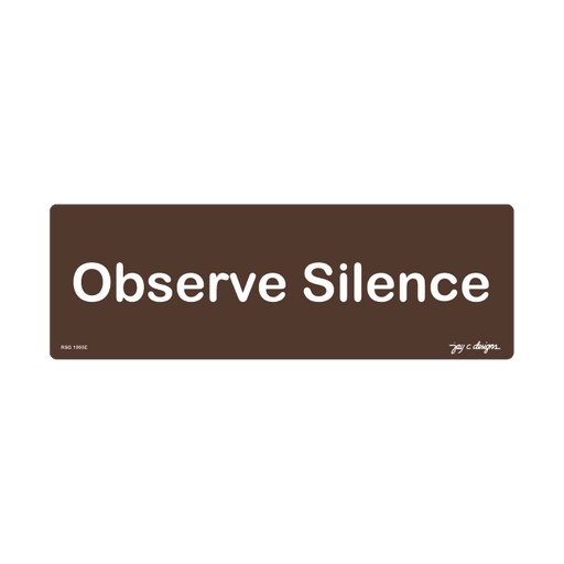 Observe Silence_Acrylic Signage